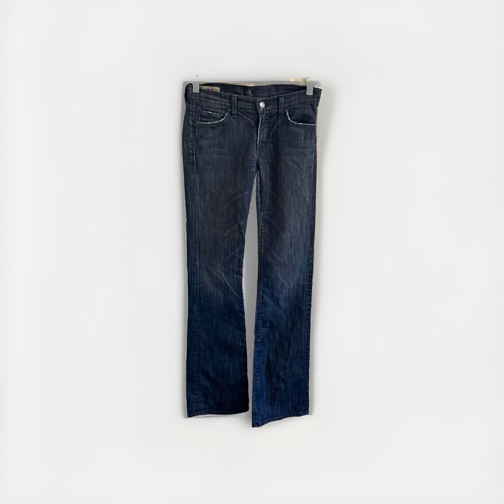 Citizens of Humanity Amber Stretch Womens Dark Wash Bootcut High Rise Jeans 28